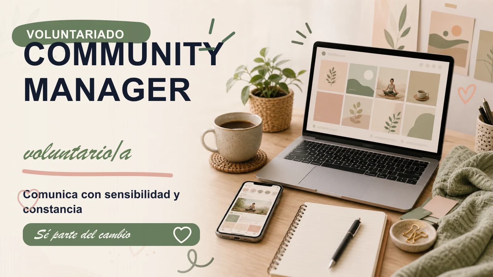 Voluntariado como community manager para un proyecto de mindfulness